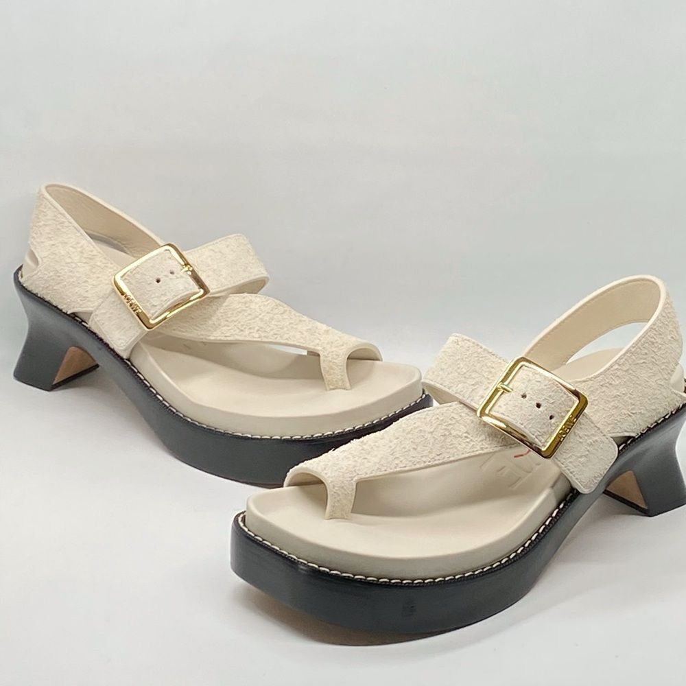 Loewe Ease heel suede sandal size 41 - Picture 6 of 15